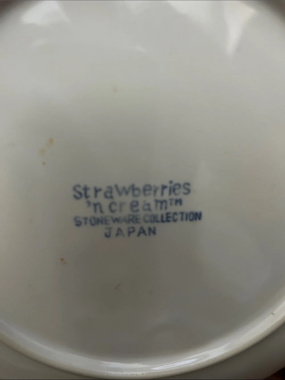 Sheffield Vintage Strawberries ‘n Cream Dinner Plates with Gold Rim, Set of Two